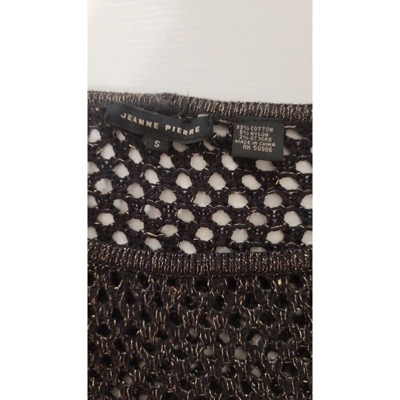 Jeanne Pierre Black & Gold Sweater Small - Picture 4 of 6
